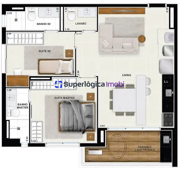 Apartamento, 2 quartos, 71 m² - Foto 60