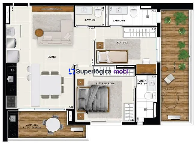 Apartamento, 2 quartos, 71 m² - Foto 63