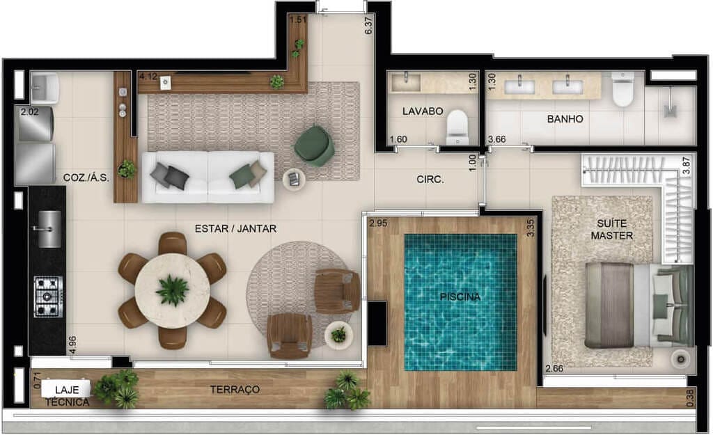 Apartamento, 1 quarto, 48 m² - Foto 24