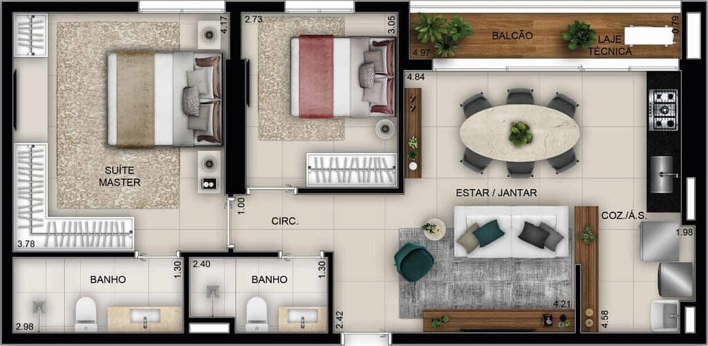 Apartamento, 1 quarto, 48 m² - Foto 26