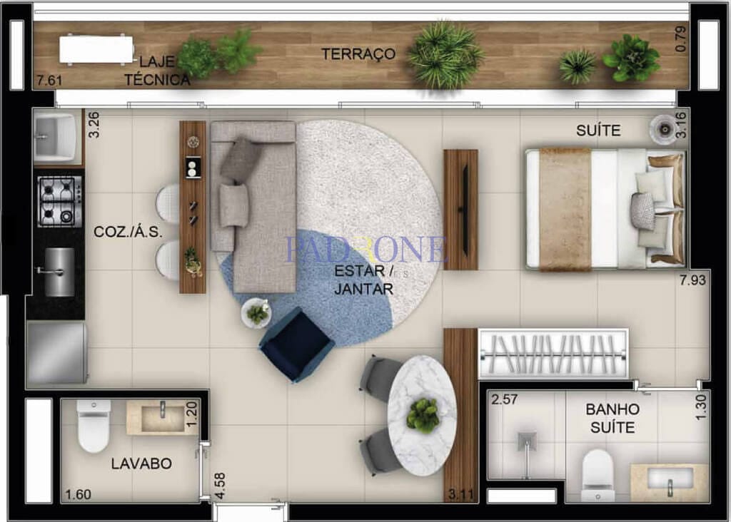 Apartamento à venda com 1 quarto, 48m² - Foto 23