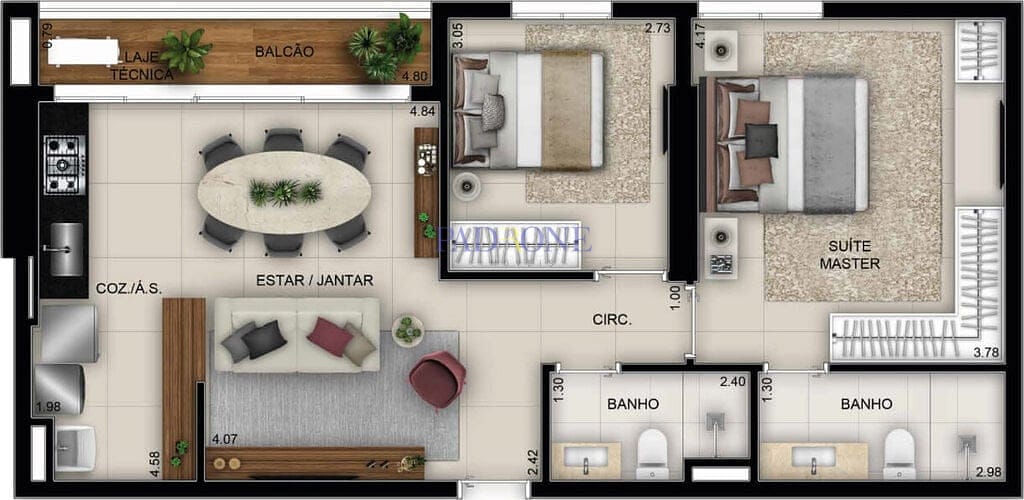 Apartamento à venda com 1 quarto, 48m² - Foto 25