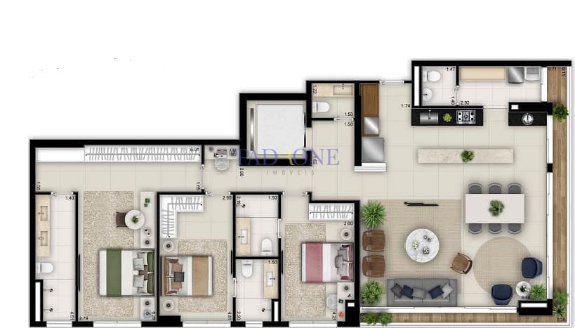 Apartamento à venda com 3 quartos, 150m² - Foto 25