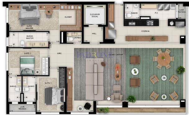 Apartamento à venda com 3 quartos, 150m² - Foto 27