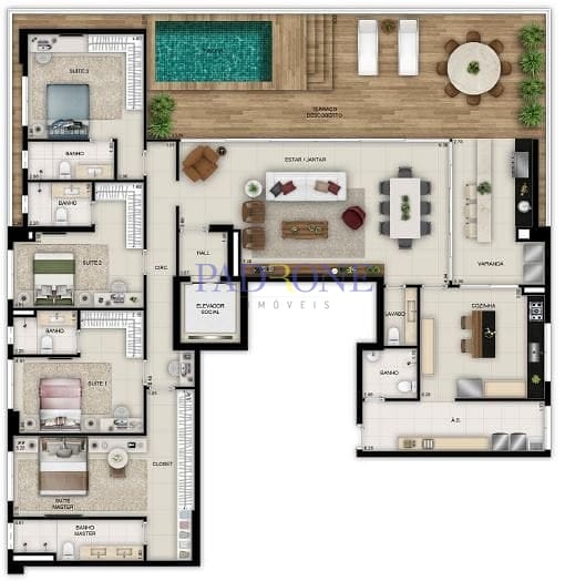 Apartamento à venda com 3 quartos, 150m² - Foto 29