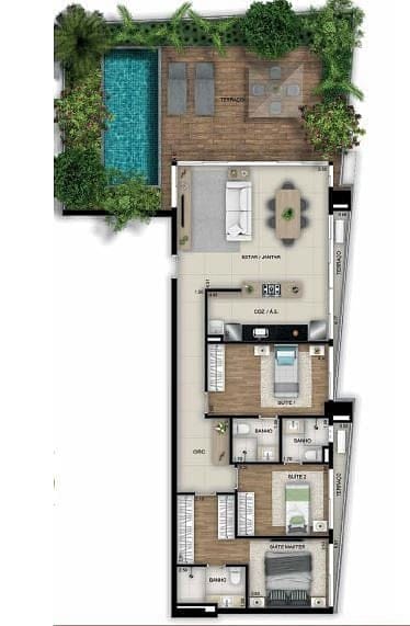 Apartamento, 1 quarto, 163 m² - Foto 47