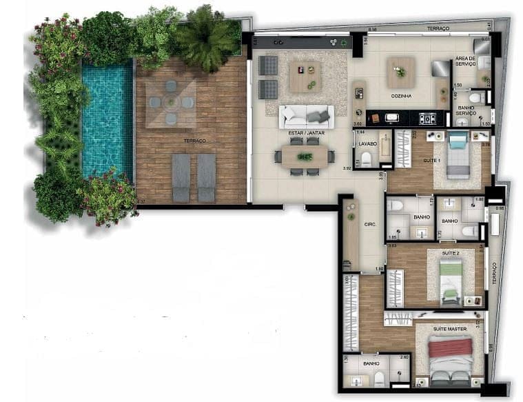 Apartamento, 1 quarto, 163 m² - Foto 48