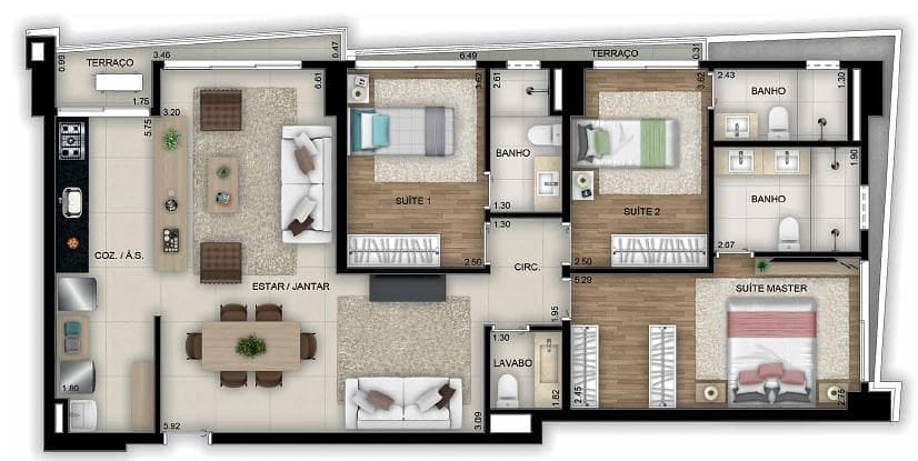 Apartamento, 1 quarto, 49 m² - Foto 42