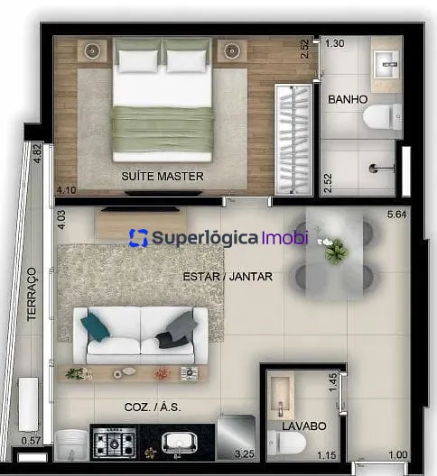 Apartamento, 1 quarto, 49 m² - Foto 35