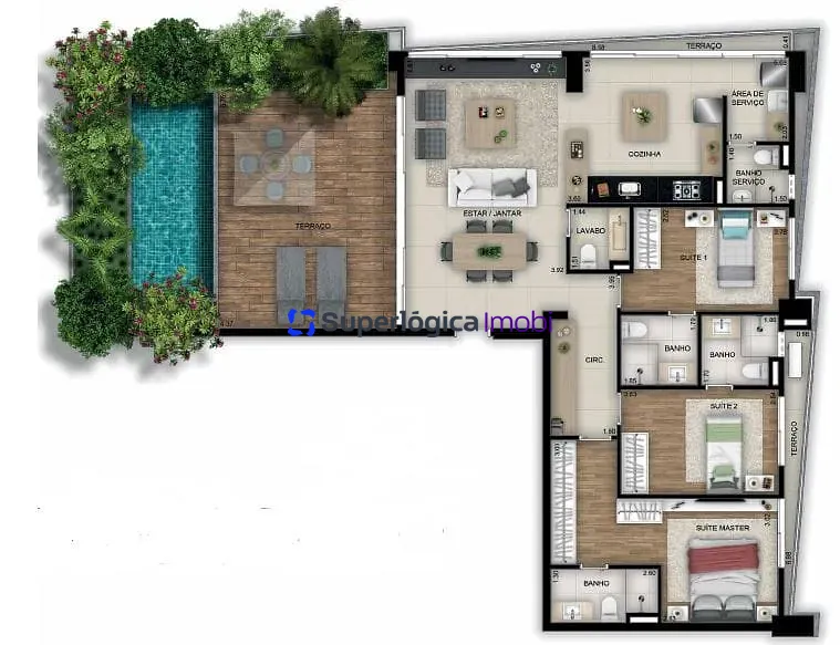 Apartamento, 1 quarto, 49 m² - Foto 48
