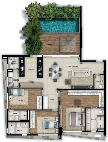 Apartamento, 3 quartos, 106 m² - Foto 46