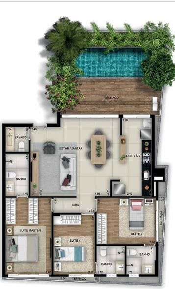 Apartamento, 1 quarto, 46 m² - Foto 45