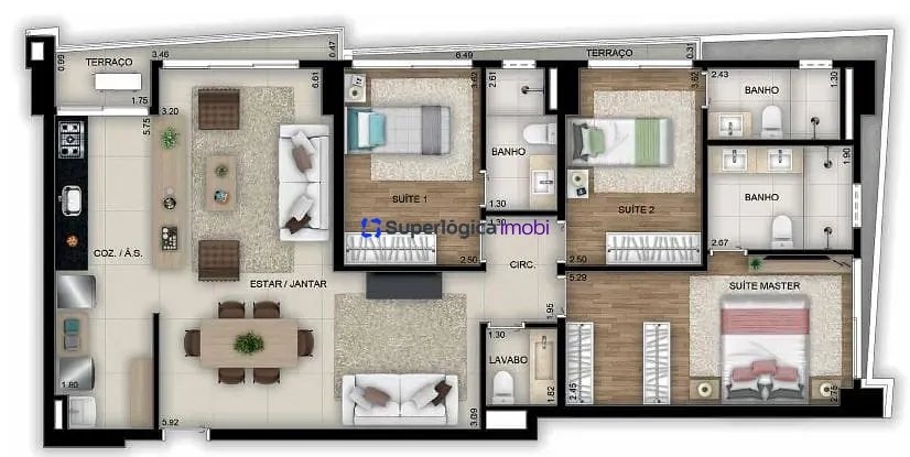 Apartamento, 1 quarto, 46 m² - Foto 42
