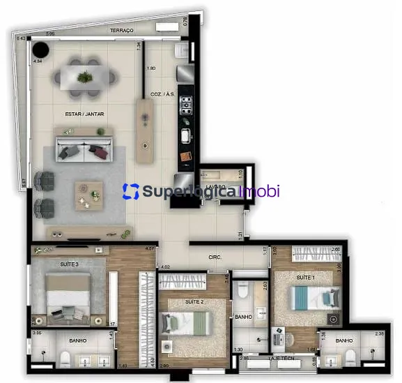 Apartamento, 1 quarto, 46 m² - Foto 44