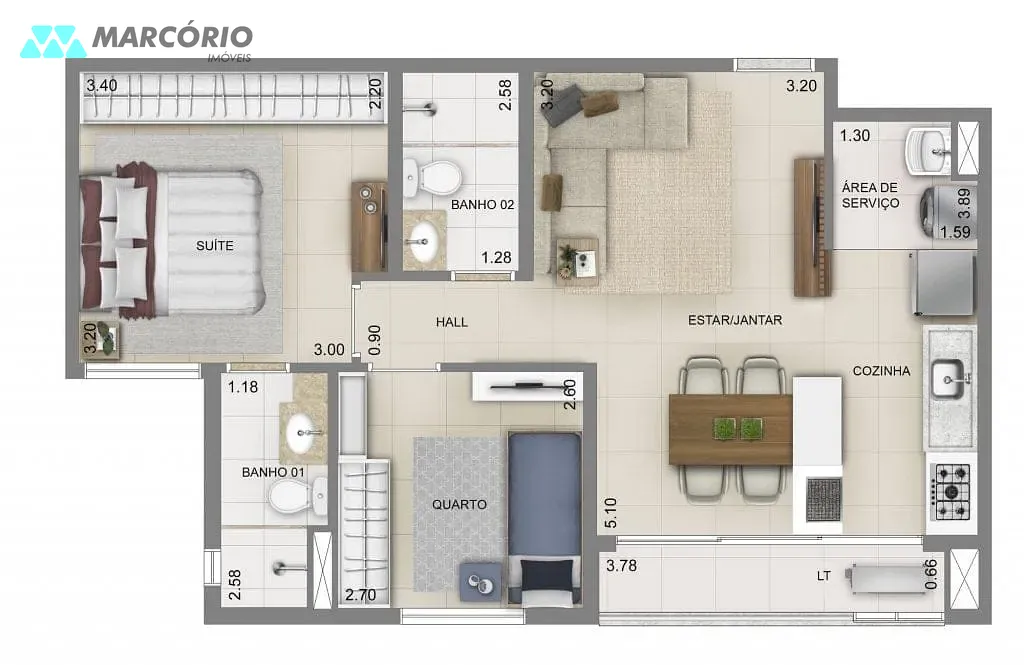 Apartamento, 3 quartos, 80 m² - Foto 17