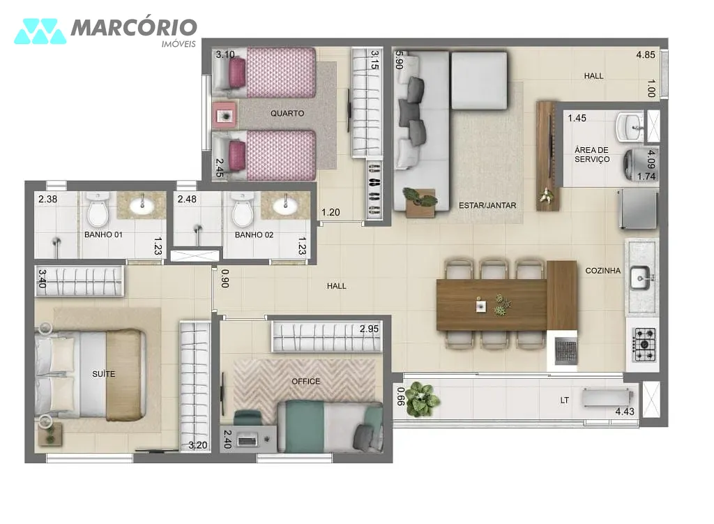 Apartamento, 3 quartos, 80 m² - Foto 18