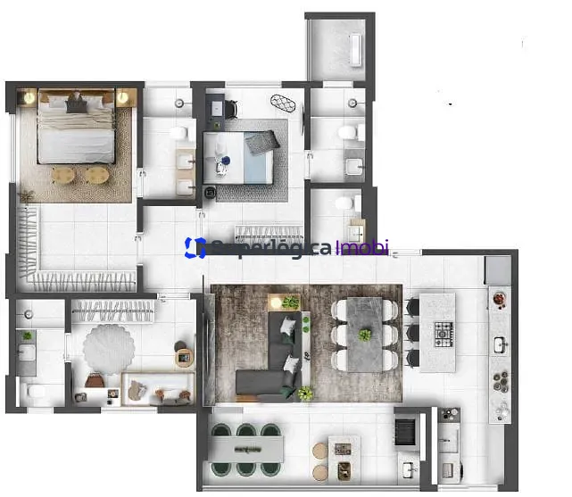Apartamento, 3 quartos, 105 m² - Foto 43