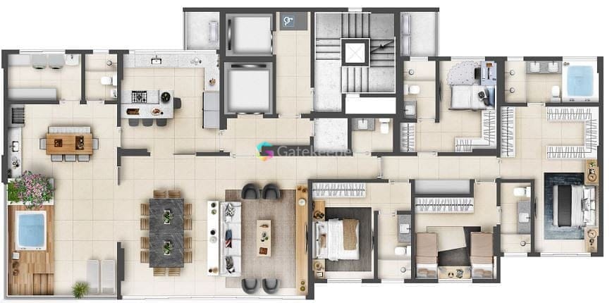 Apartamento à venda com 3 quartos, 105m² - Foto 44