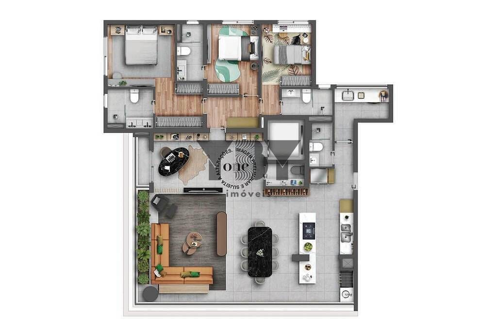Apartamento à venda com 4 quartos, 205m² - Foto 15
