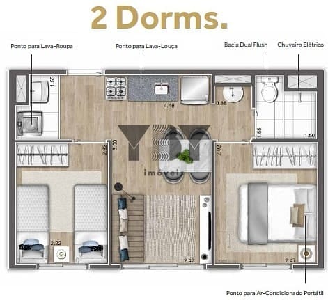 Apartamento, 1 quarto, 38 m² - Foto 36