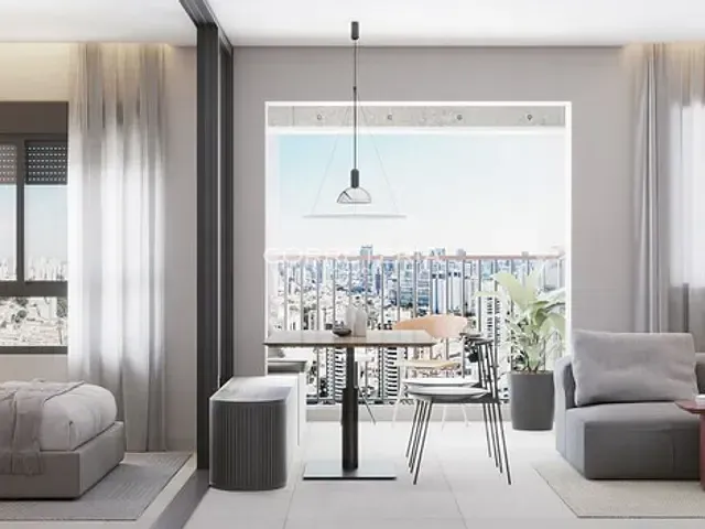 Apartamento 2 quartos e 1 banheiro, à venda, no bairro Brooklin Paulista em São Paulo
