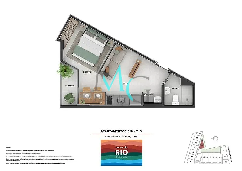 Apartamento, 1 quarto, 36 m² - Foto 18