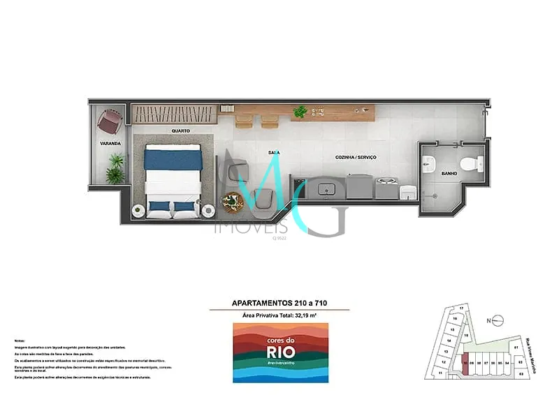 Apartamento, 1 quarto, 36 m² - Foto 19
