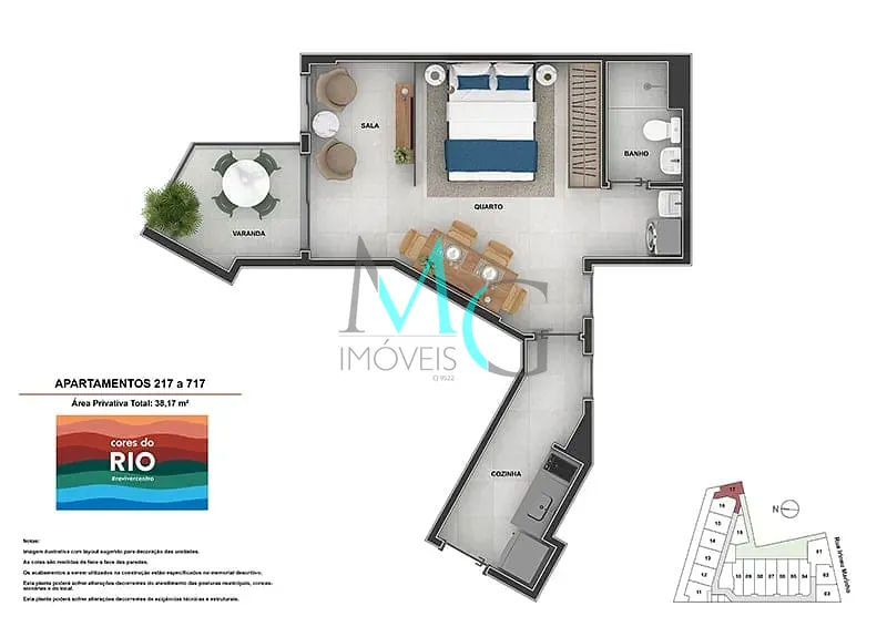 Apartamento, 1 quarto, 36 m² - Foto 22