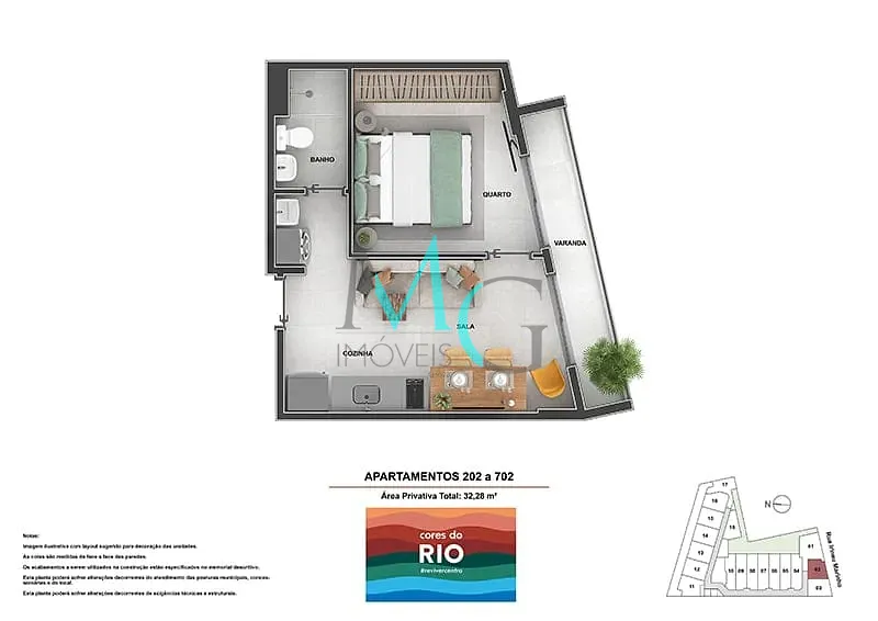 Apartamento, 1 quarto, 36 m² - Foto 23