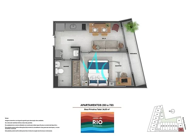 Apartamento, 1 quarto, 36 m² - Foto 24