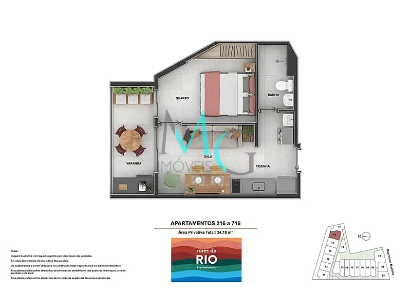 Apartamento, 1 quarto, 36 m² - Foto 25