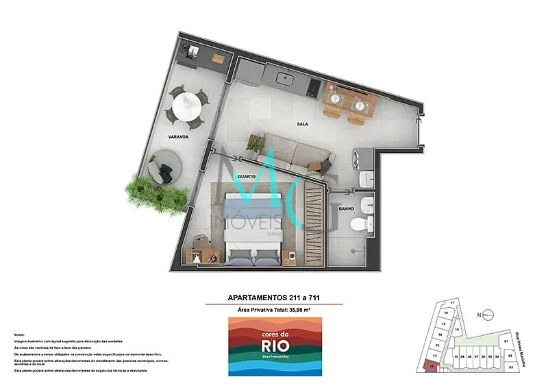 Apartamento, 1 quarto, 36 m² - Foto 26