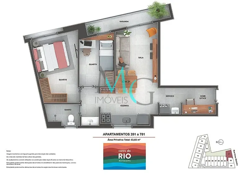 Apartamento, 1 quarto, 36 m² - Foto 28