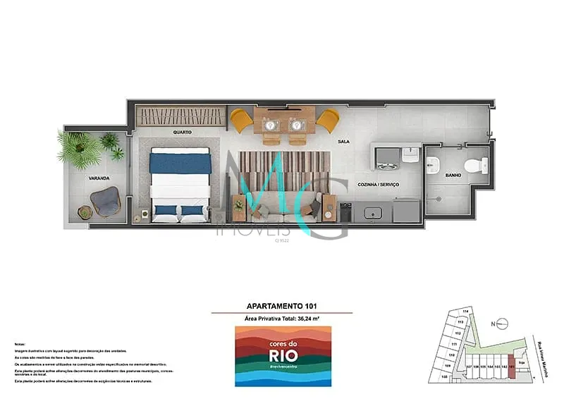 Apartamento, 1 quarto, 36 m² - Foto 30