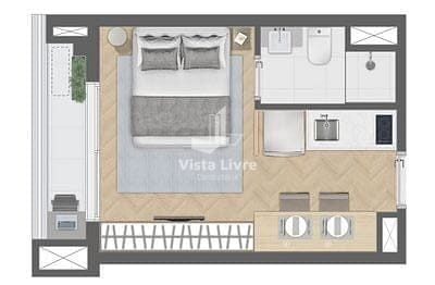 Apartamento, 1 quarto, 21 m² - Foto 28