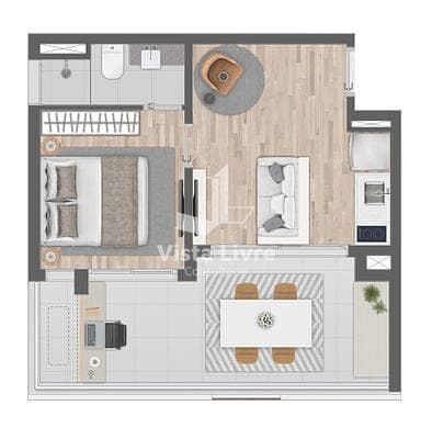 Apartamento, 1 quarto, 42 m² - Foto 31