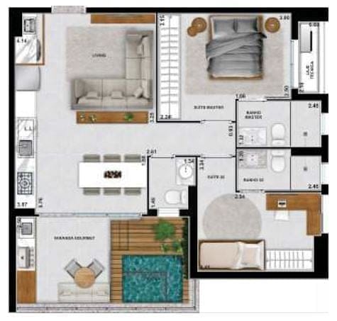 Apartamento, 2 quartos, 81 m² - Foto 37