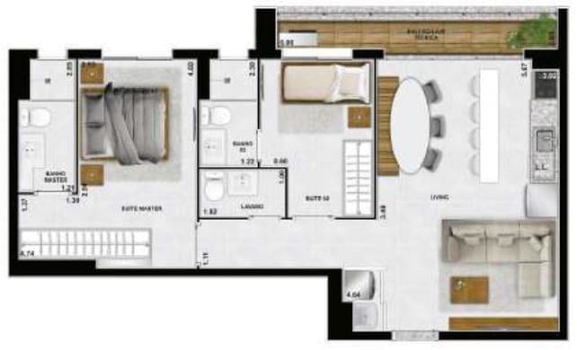 Apartamento, 2 quartos, 108 m² - Foto 33