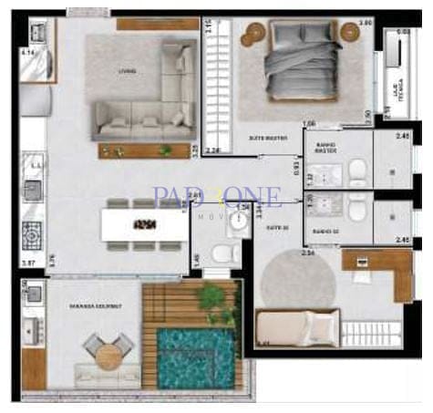 Apartamento à venda com 2 quartos, 81m² - Foto 37