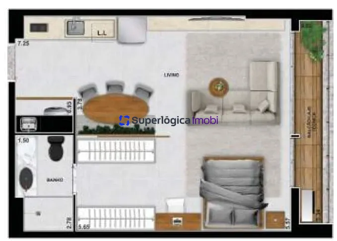 Apartamento, 1 quarto, 53 m² - Foto 32