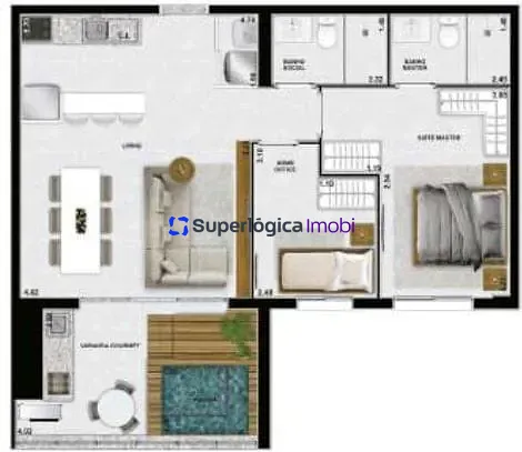 Apartamento, 1 quarto, 53 m² - Foto 34