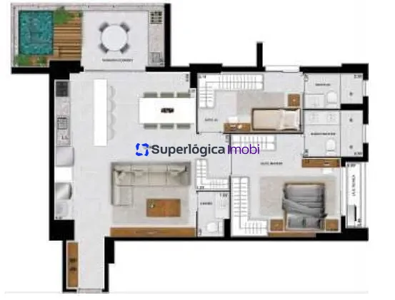 Apartamento, 1 quarto, 53 m² - Foto 39