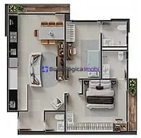 Apartamento, 1 quarto, 49 m² - Foto 48
