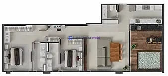 Apartamento, 1 quarto, 49 m² - Foto 49