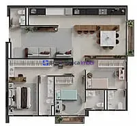 Apartamento, 2 quartos, 74 m² - Foto 50