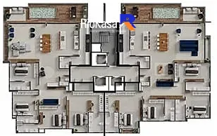 Apartamento, 2 quartos, 74 m² - Foto 43