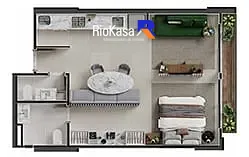 Apartamento, 2 quartos, 74 m² - Foto 47