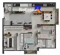 Apartamento, 2 quartos, 74 m² - Foto 50