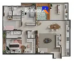 Apartamento, 2 quartos, 74 m² - Foto 51