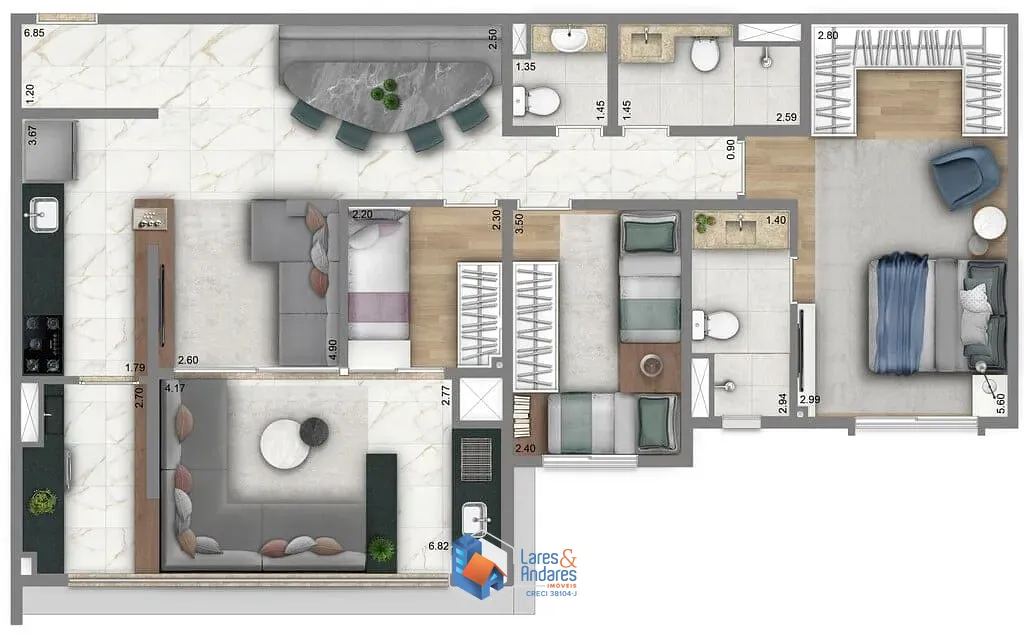 Apartamento, 3 quartos, 122 m² - Foto 14